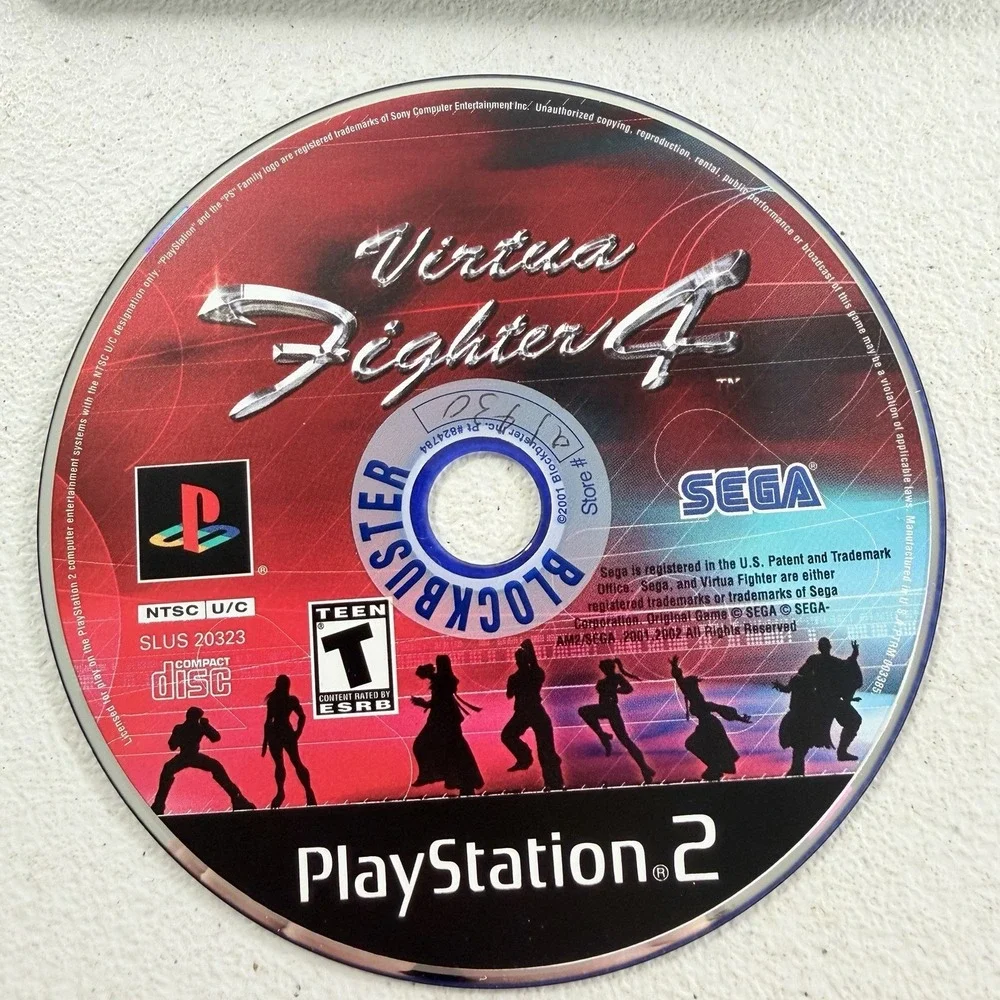 Virtua Fighter 4 (Sony PlayStation 2 PS2, 2002) CIB Complete W/ Reg Card‎ TESTED